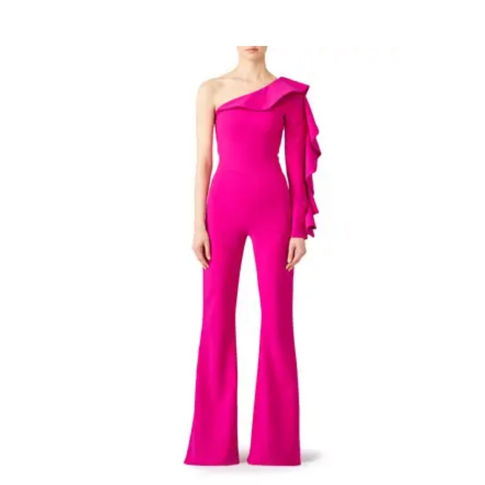 Christian Siriano
Fuchsia Ruffle Jumpsuit